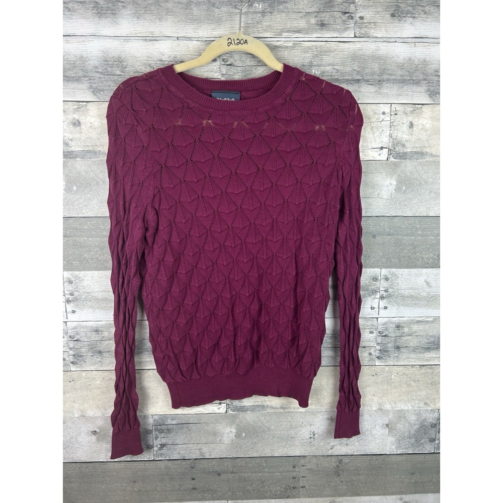 ModCloth Women's Burgundy Small Long Sleeve Sweater